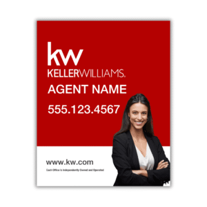 Red Sign with Headshot